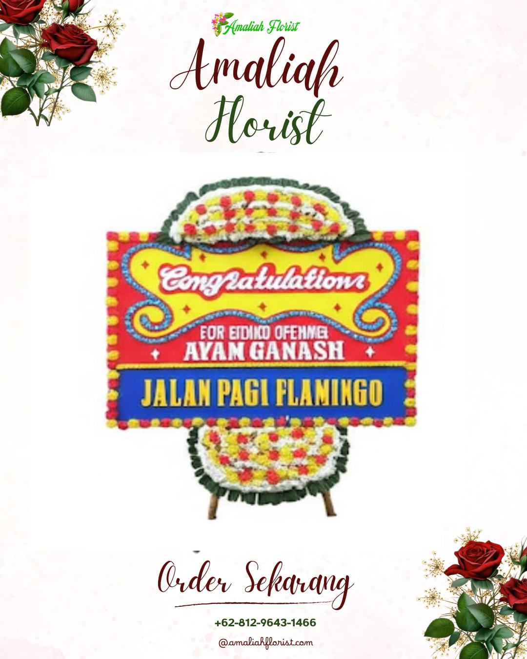 Sewa Papan Bunga Kelapa Dua
